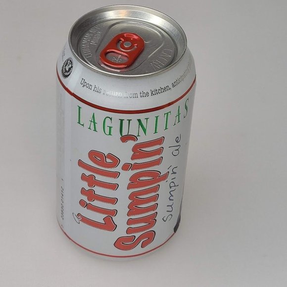 Lagunitas Brewing CA Little Sumpin' Ale 12oz Empty Beer Can Bottom Opened - Picture 4 of 6